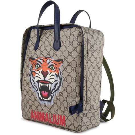 gucci animalium backpack|Gucci backpacks men.